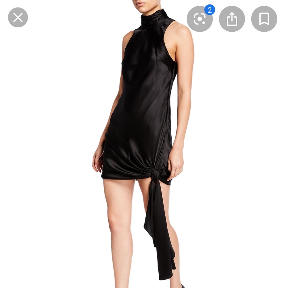 Cinq a sept Denise silk mock neck dress NWT